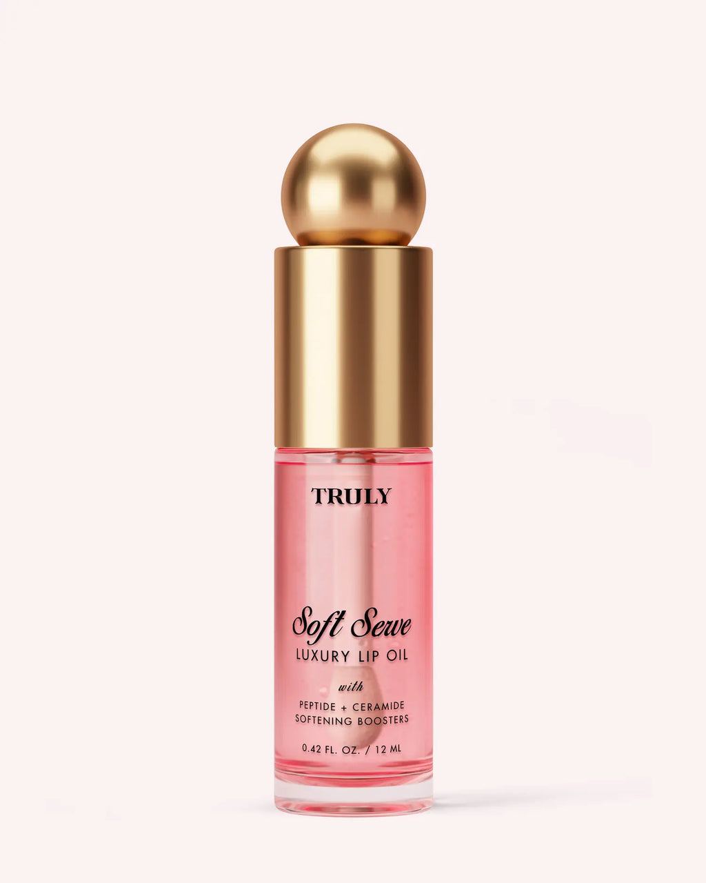 Luxury Peptide Lip Oil | Moisturizing Plump Formula with Peptides, Vitamin E & Ceramides | Softens Dry, Chapped Lips & Restores Smoothness | Non-Sticky, Glossy Finish