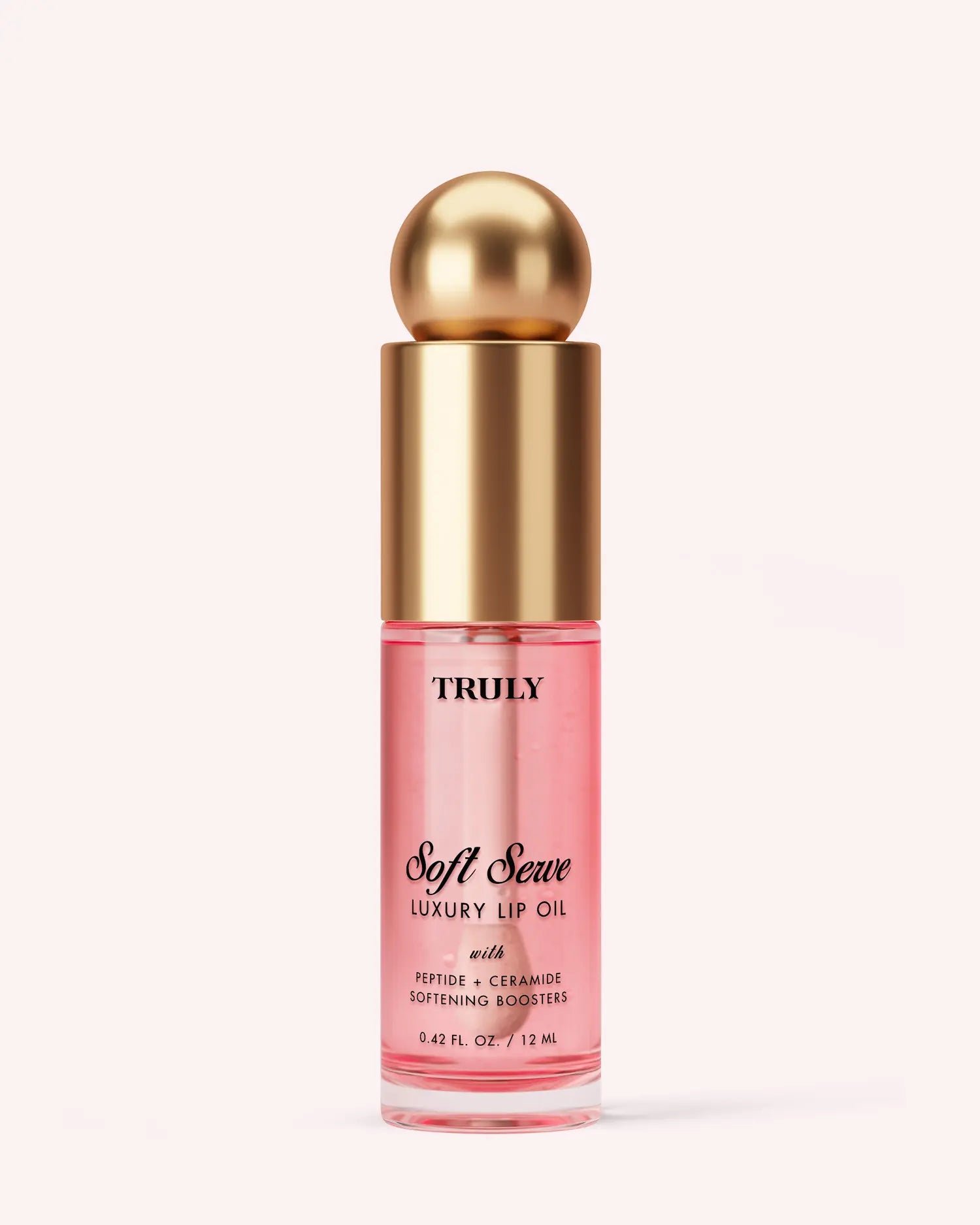 Luxury Peptide Lip Oil | Moisturizing Plump Formula with Peptides, Vitamin E & Ceramides | Softens Dry, Chapped Lips & Restores Smoothness | Non-Sticky, Glossy Finish