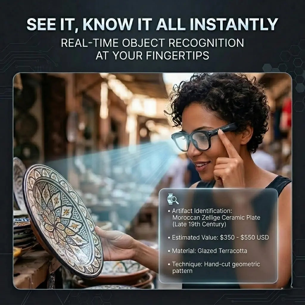 Smart AI Glasses with 8MP HD POV Camera - Button Touch Adjustment, Hands-Free Photography, Real-Time Multi-Language Translation, Bluetooth Wireless Video Recording, Portable Wearable - Ideal for Vlog,Travel, Outdoor,Sport, Father'S Day Gift