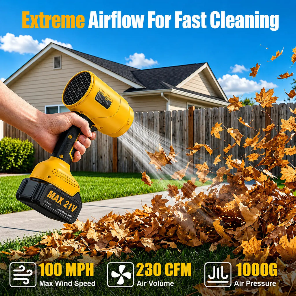 SOARFLY Turbo Jet Blower, Leaf Blower, Violent Turbo Fan, Pure Copper Motor, Car Drying after Wash, Handheld Snow Blower, Cordless Turbo Power Air Duster, Home Improve, Garden Mainte Holiday Gifts