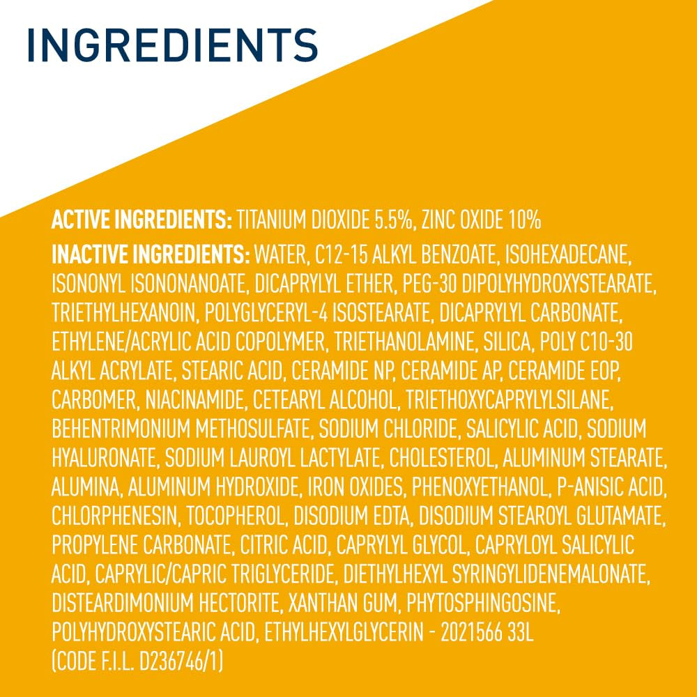 Tinted Sunscreen for Face, Mineral SPF 30 Moisturizer, Light, 1.7Oz