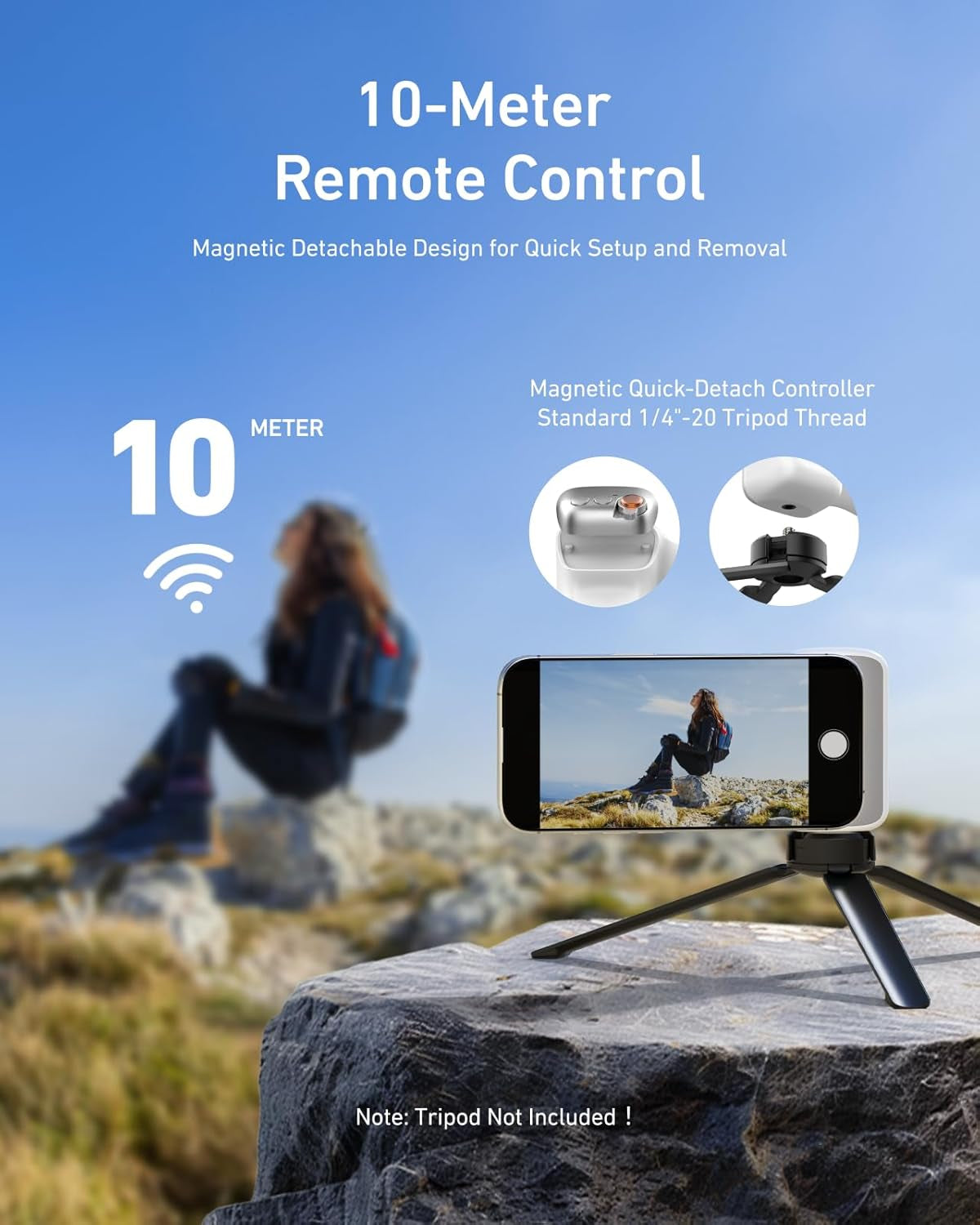 Fun Shot Zoom Magnetic Phone Camera Grip for Iphone/Magsafe/Android
