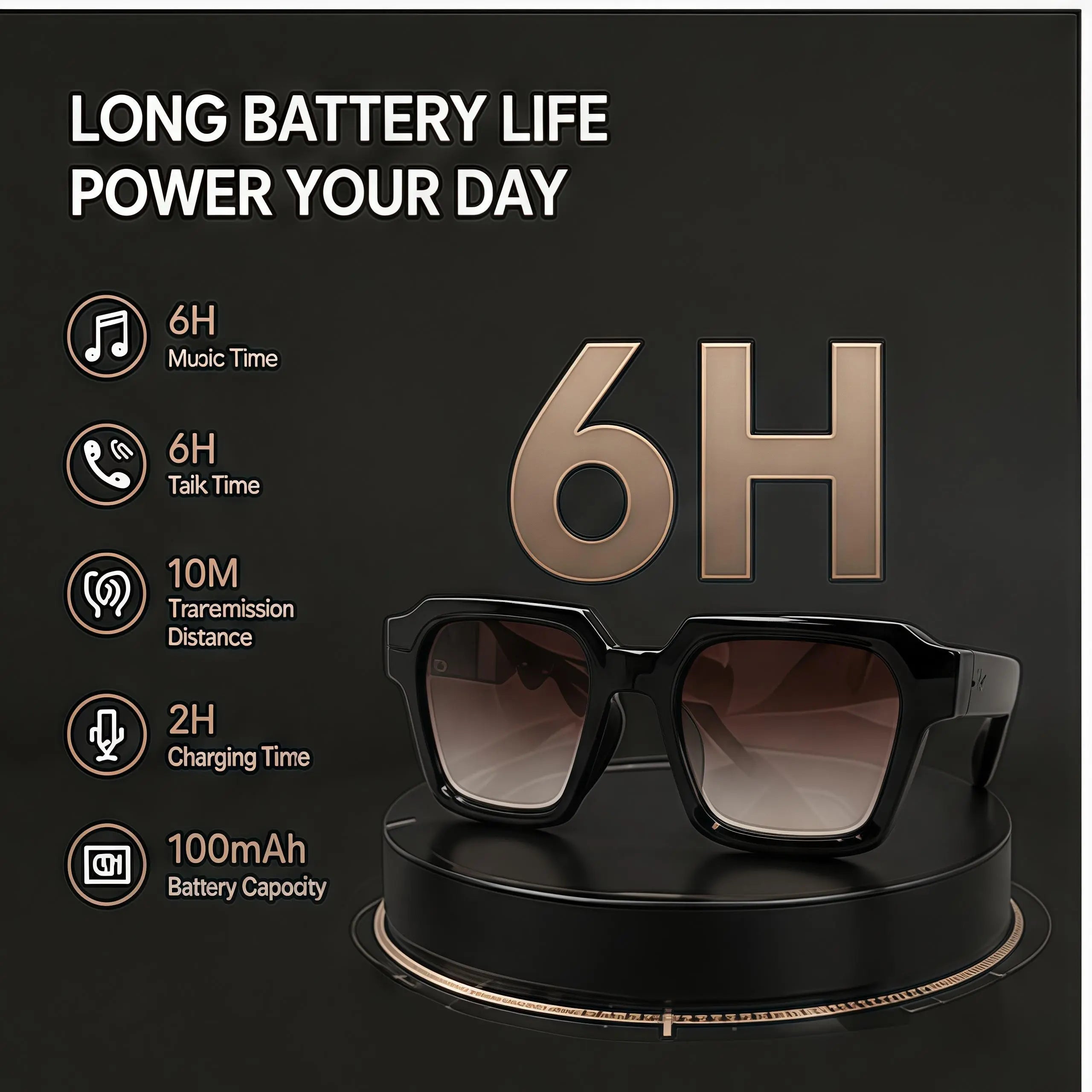 VA 18 AI Interpretation Smart Glasses,160 Languages, Chat Gpt,Audio Glasses for Men and Women,Microphone and Speaker, HD Voice Calls and HIFI Music Quality,Hands-Free Calling,Color Changing Lens, Suitable for Riding,Driving,Travel,Gift Translator New