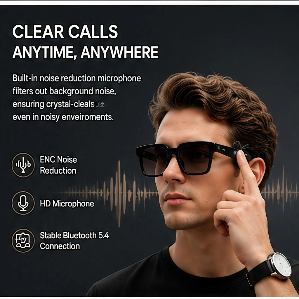 VA 18 AI Interpretation Smart Glasses,160 Languages, Chat Gpt,Audio Glasses for Men and Women,Microphone and Speaker, HD Voice Calls and HIFI Music Quality,Hands-Free Calling,Color Changing Lens, Suitable for Riding,Driving,Travel,Gift Translator New