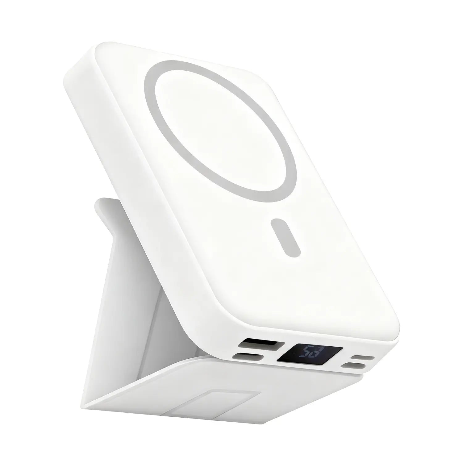 10000Mah Magnetic Power Bank, Portable Wireless Charger for Iphone 12-17 Series (Works With/Without Case) - Travel Mobile Charging Accessory for Iphone 13 & Compatible Devices, White