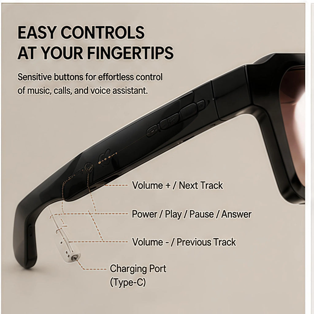 VA 18 AI Interpretation Smart Glasses,160 Languages, Chat Gpt,Audio Glasses for Men and Women,Microphone and Speaker, HD Voice Calls and HIFI Music Quality,Hands-Free Calling,Color Changing Lens, Suitable for Riding,Driving,Travel,Gift Translator New