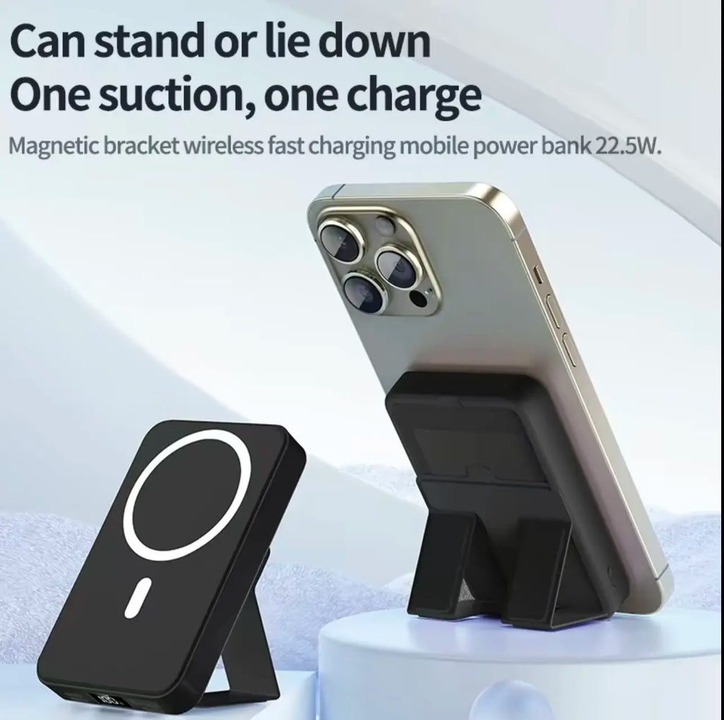 10000Mah Magnetic Power Bank, Portable Wireless Charger for Iphone 12-17 Series (Works With/Without Case) - Travel Mobile Charging Accessory for Iphone 13 & Compatible Devices, White